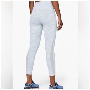 Lululemon Train Times Pant Wee Are From Space Sheer Blue Chambray Size 4